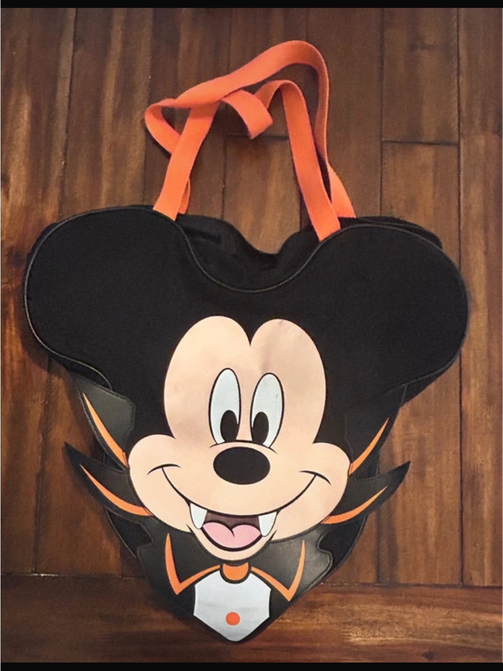 Walt Disney World Halloween Black and Orange Character Tote Bag